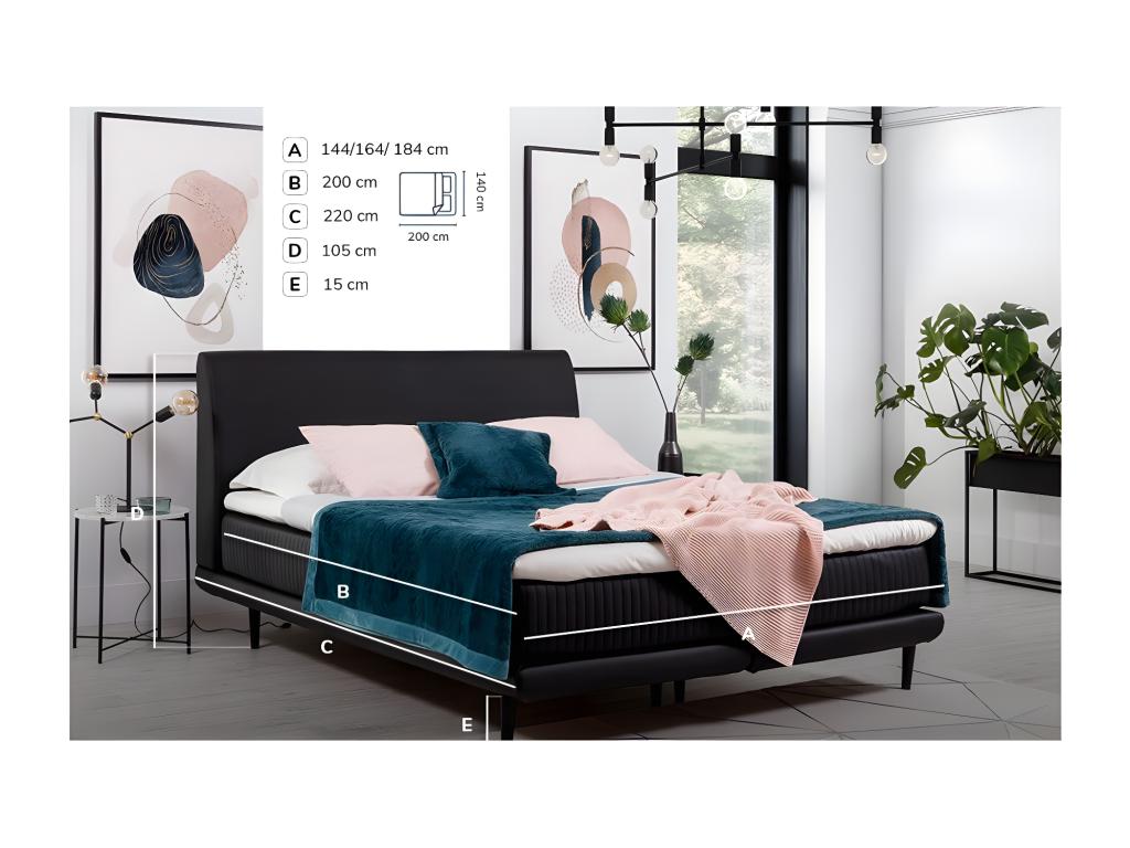 Materasso in velluto verde, 140 x 200 cm