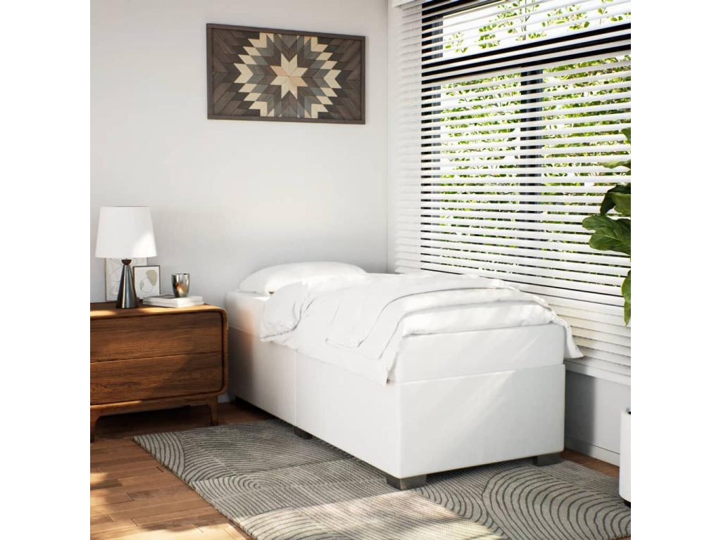 Materasso in similpelle bianca, 90 x 200 cm