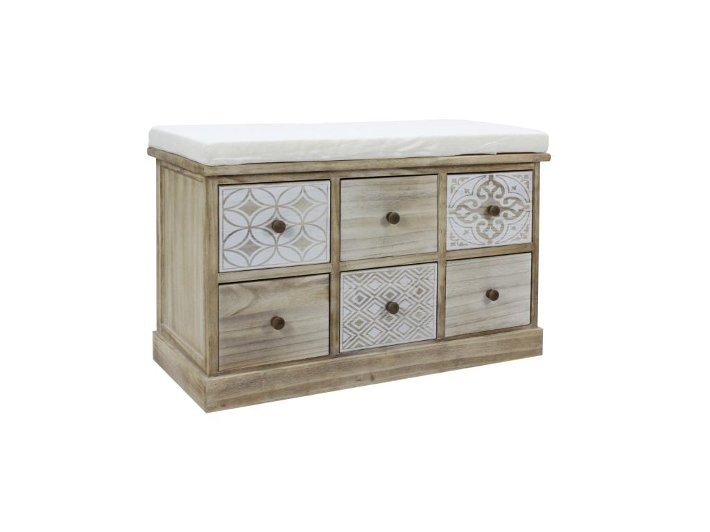 Panca naturale, 49 x 77,5 x 35 cm