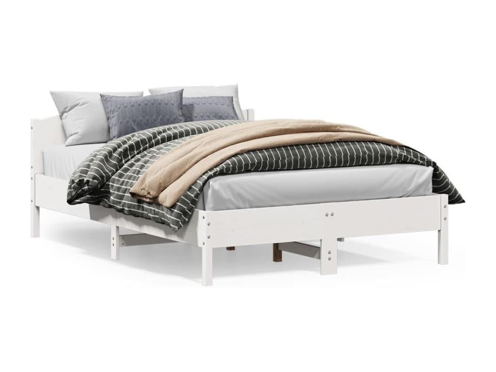 Struttura letto in legno di pino bianco, 120 x 200 cm