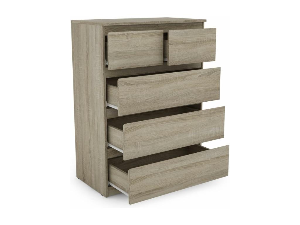 Armadio in metallo marrone, 75 x 42 x 104 cm