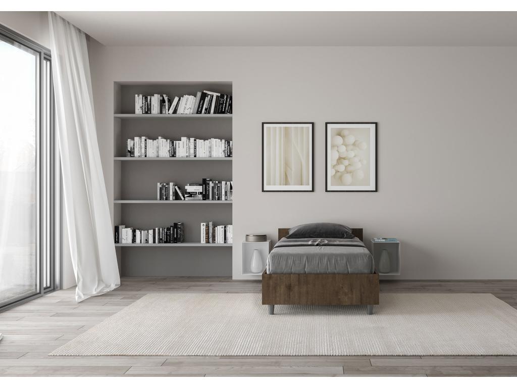 Letto marrone, 80 x 190 cm