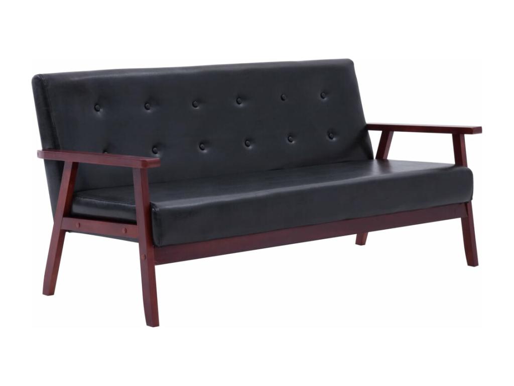 Mobili per la casa in similpelle nera