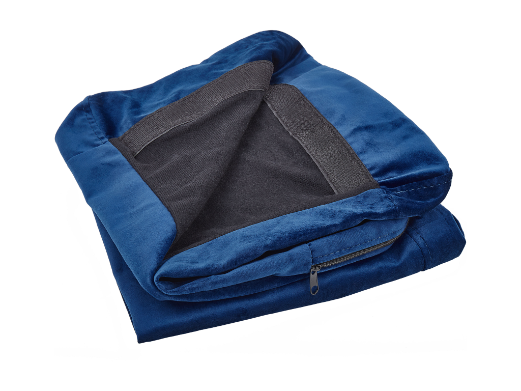 Divano in velluto blu