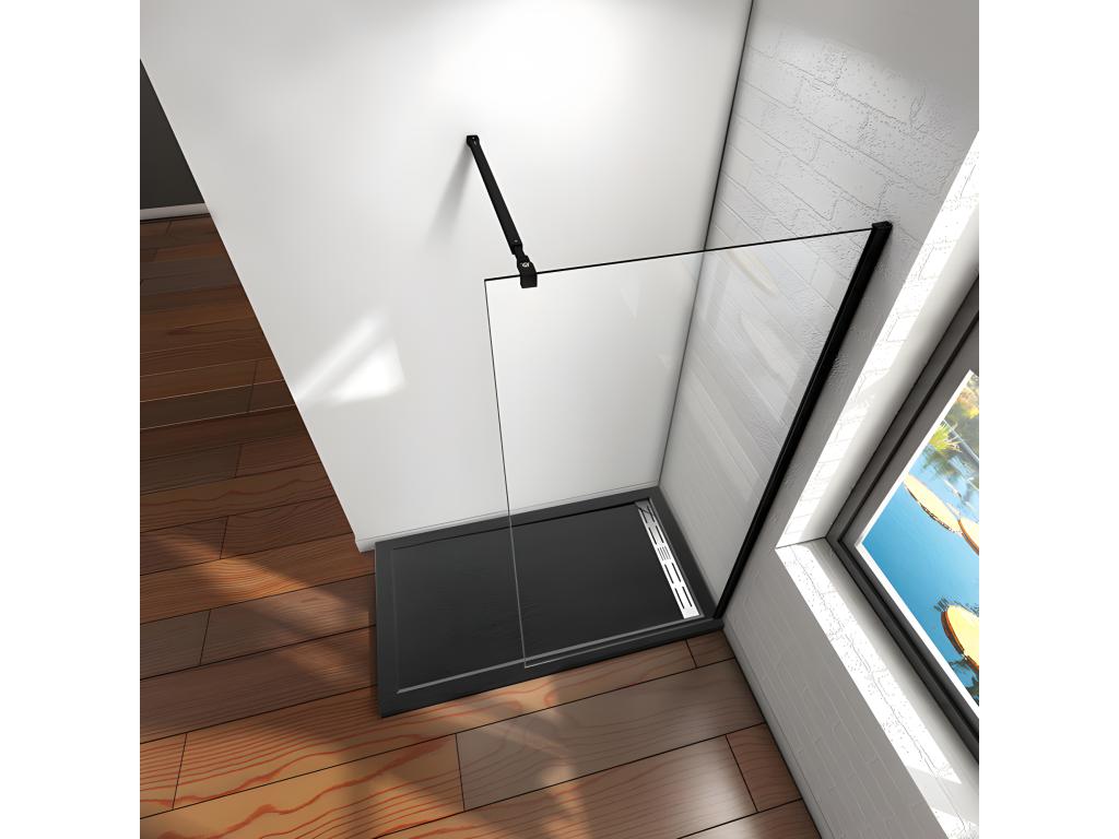 Mobili per la casa in vetro nero, 80 x 200 cm