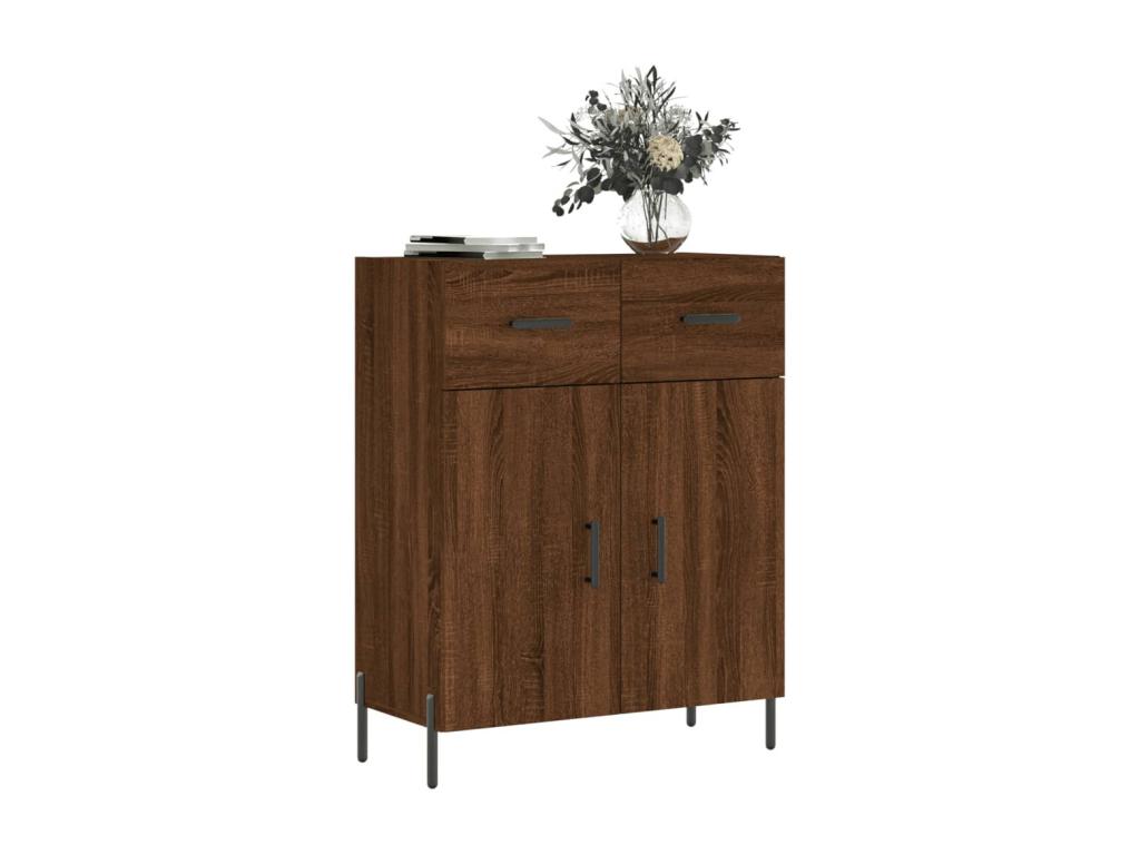 Credenza in legno ingegnerizzato marrone, 69,5 x 34 x 90 cm
