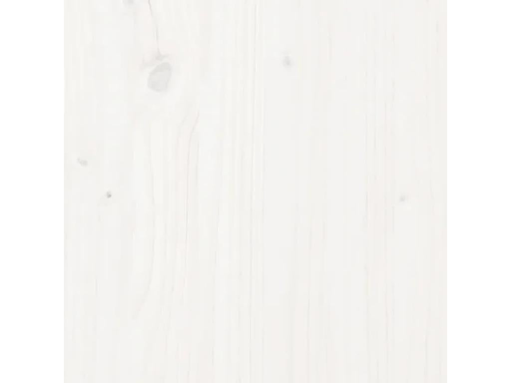 Struttura letto in legno massello bianco, 140 x 200 cm