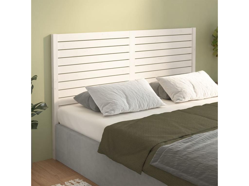 Letto in legno massello bianco, 156 x 4 x 100 cm