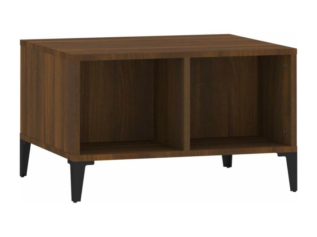 Tavolino da caffè in legno ingegnerizzato marrone, 60 x 50 x 36,5 cm