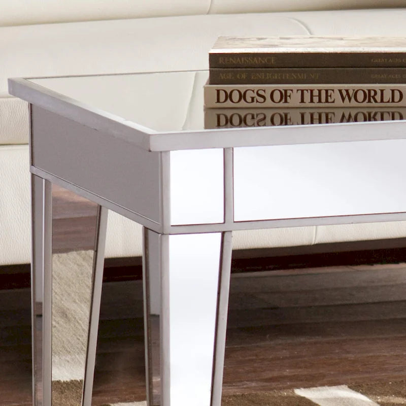 Tavolino da caffè rettangolare specchiato Dalton di SEI Furniture