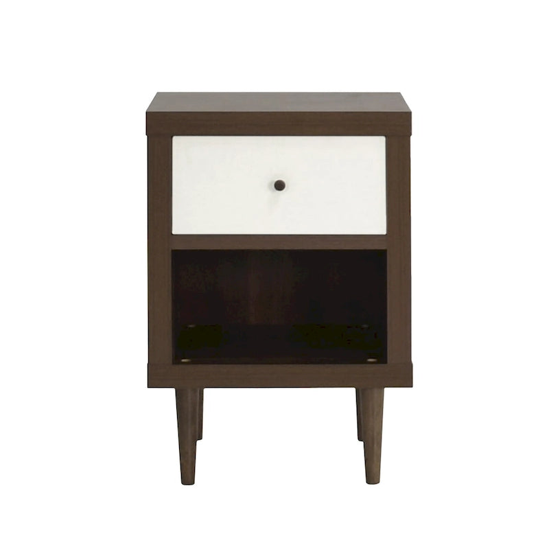 Comodino Nystrom in finto legno con un cassetto di Christopher Knight Home