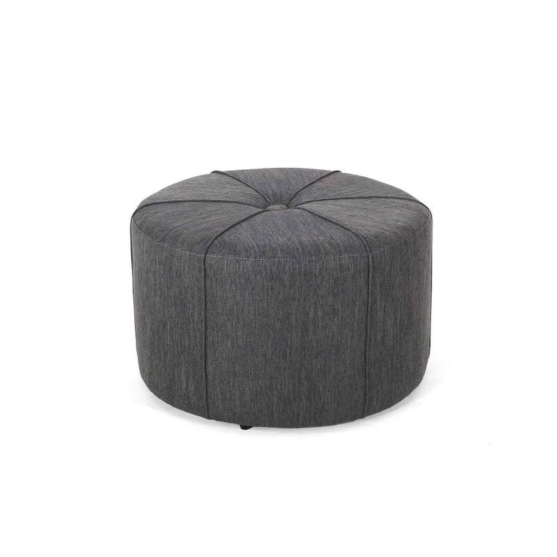 Pouf rotondo imbottito Birdsong di Christopher Knight Home