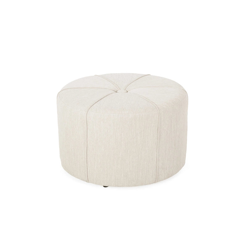 Pouf rotondo imbottito Birdsong di Christopher Knight Home