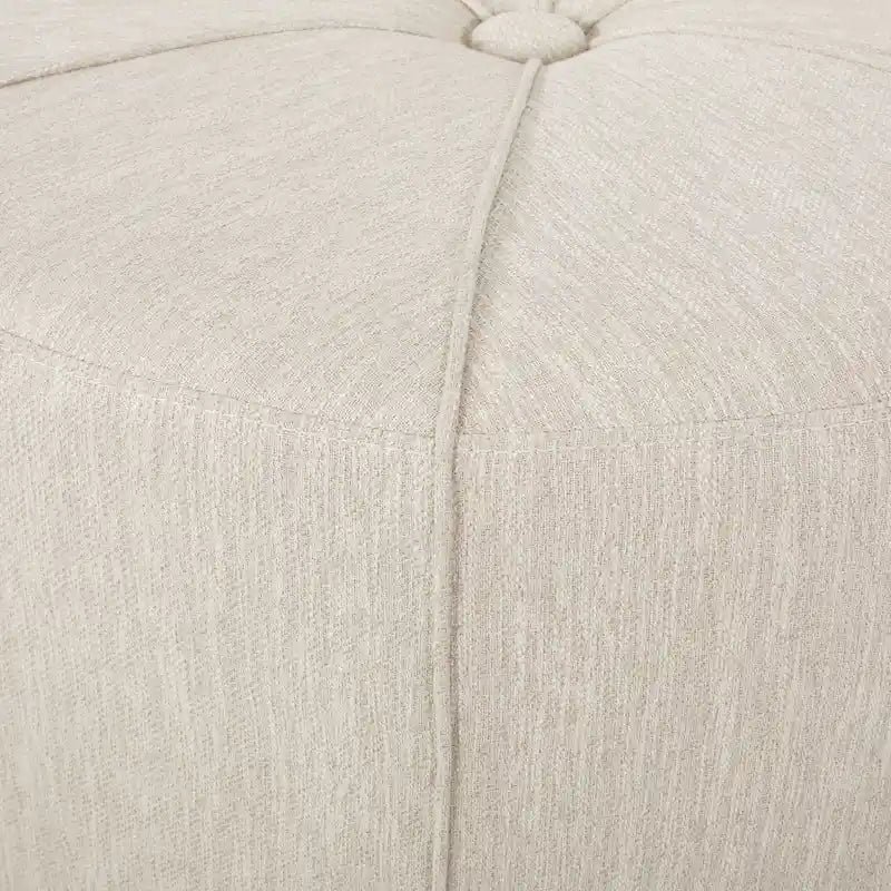 Pouf rotondo imbottito Birdsong di Christopher Knight Home