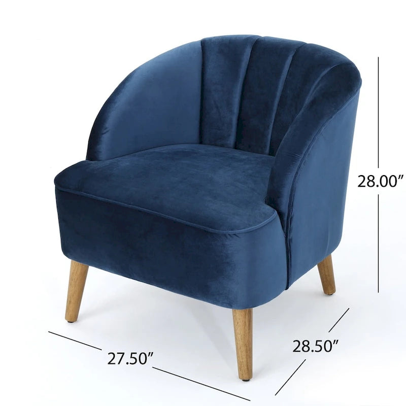 Poltrona club Amaia Modern Velvet di Christopher Knight Home
