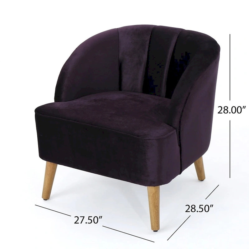 Poltrona club Amaia Modern Velvet di Christopher Knight Home