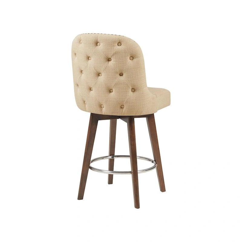 Sgabello da bar Madison Park Heyes con seduta girevole a 360 gradi