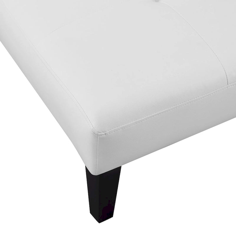 Collezione Ultimate Futon Sofa: Divano Futon con braccioli e portabicchieri, Divano imbottito con bottoni e gambe in legno