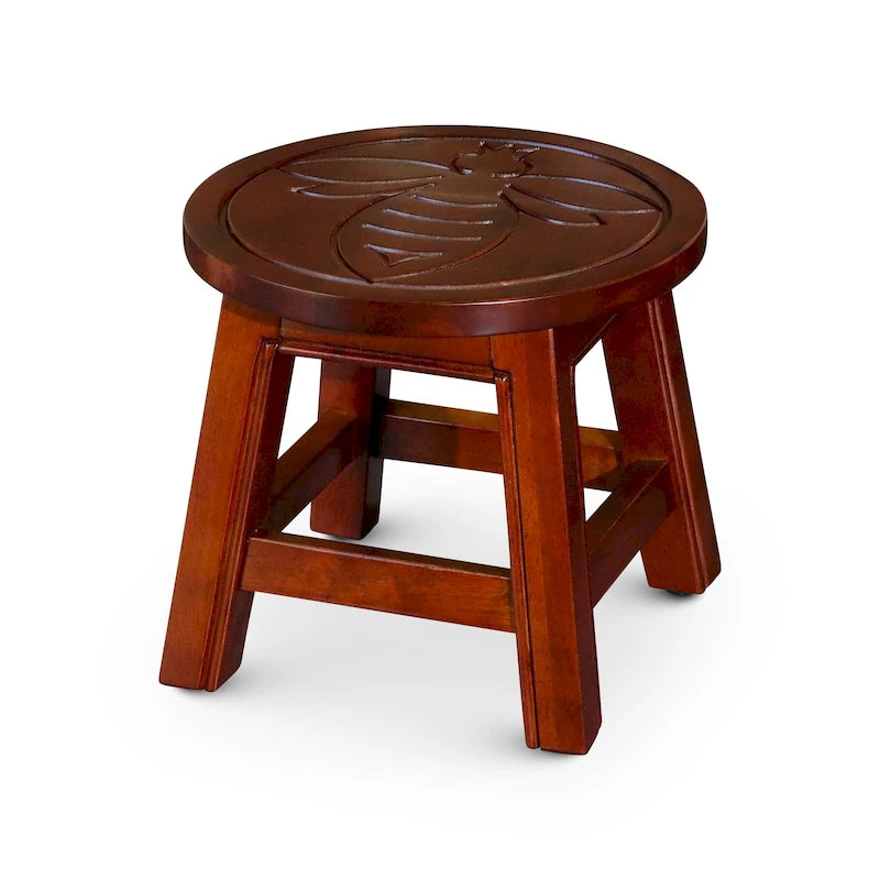 Sgabello in legno intagliato Fairplay di DTY Indoor Living