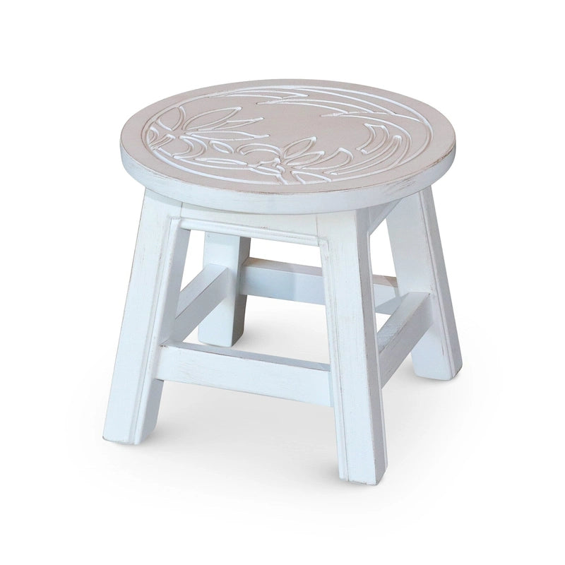 Sgabello in legno intagliato Fairplay di DTY Indoor Living