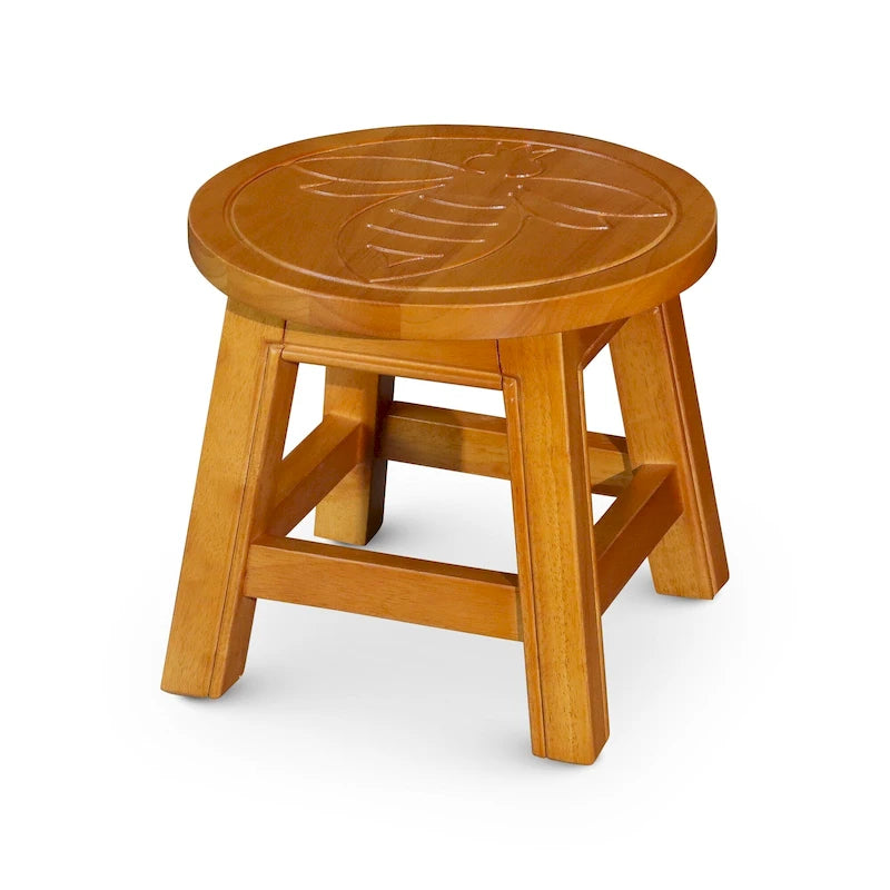 Sgabello in legno intagliato Fairplay di DTY Indoor Living