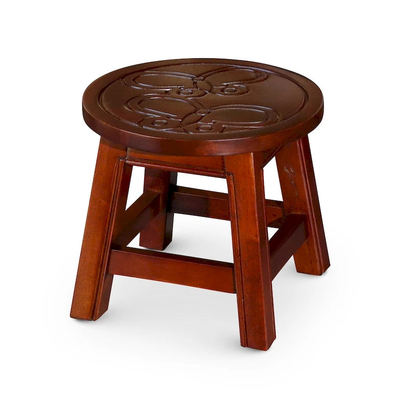 Sgabello in legno intagliato Fairplay di DTY Indoor Living