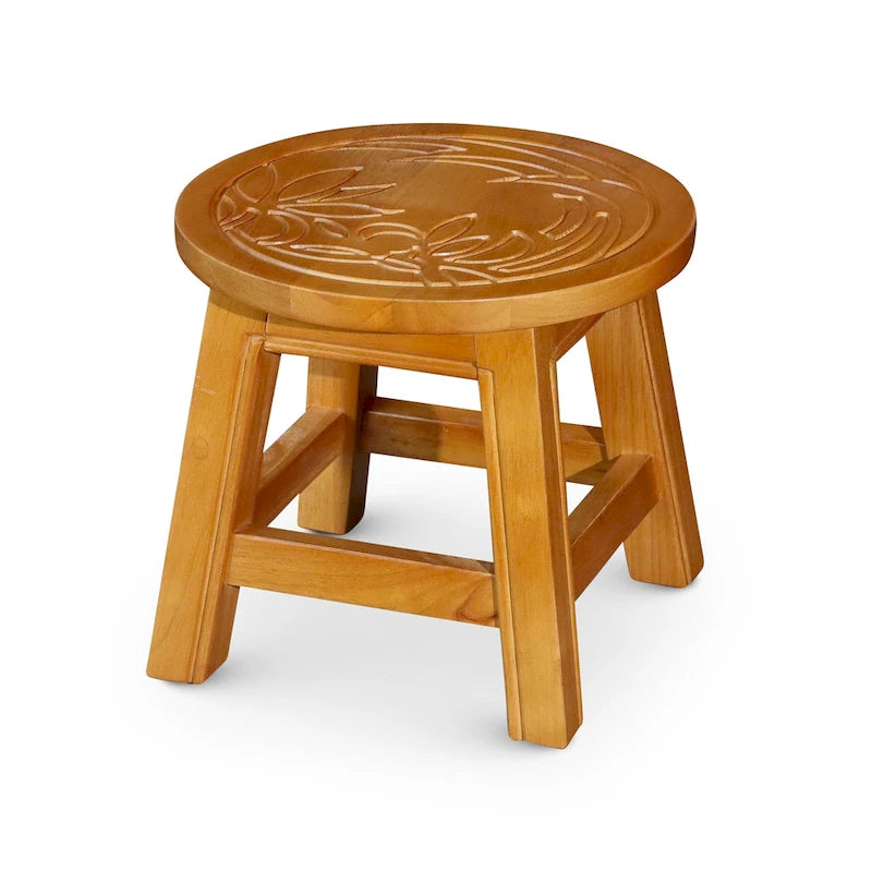 Sgabello in legno intagliato Fairplay di DTY Indoor Living