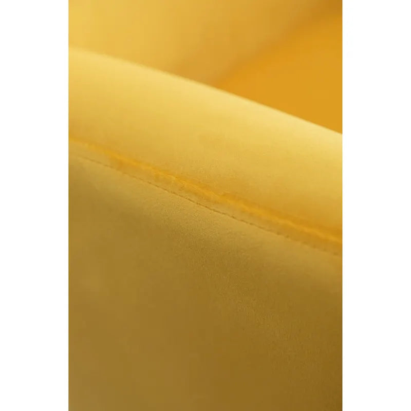 Poltrona con schienale ad ala trapuntato e bottoni in velluto Sovarol di Roundhill Furniture