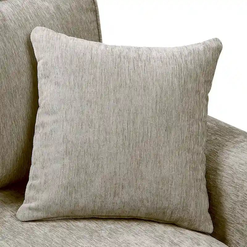 Divano a due posti con cuscini multipli in ciniglia tradizionale Igny di Furniture of America