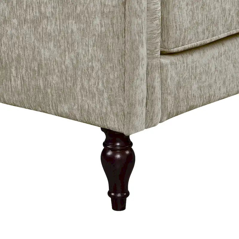 Divano a due posti con cuscini multipli in ciniglia tradizionale Igny di Furniture of America