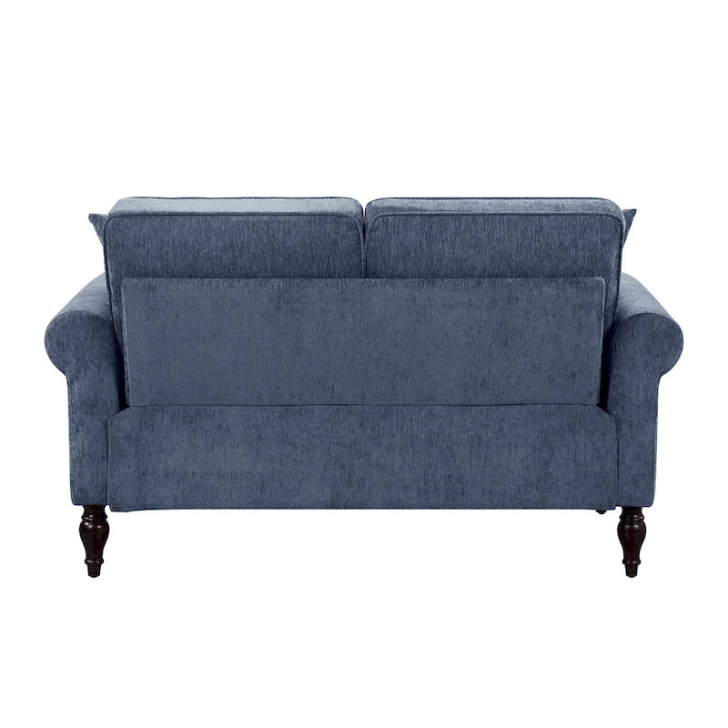 Divano a due posti con cuscini multipli in ciniglia tradizionale Igny di Furniture of America