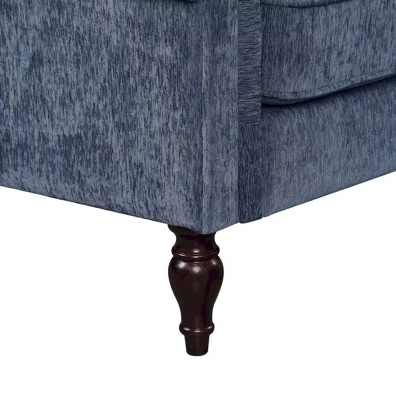 Divano a due posti con cuscini multipli in ciniglia tradizionale Igny di Furniture of America