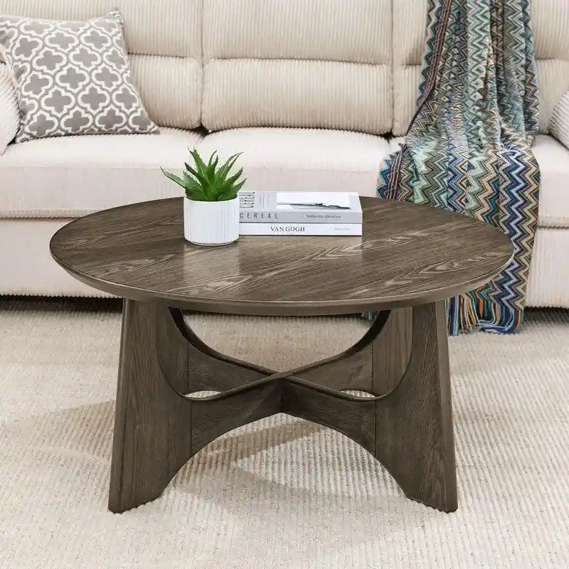 Tavolino da caffè rotondo Grondin in stile minimalista moderno, comodino per soggiorno, sala di ricevimento, soggiorno