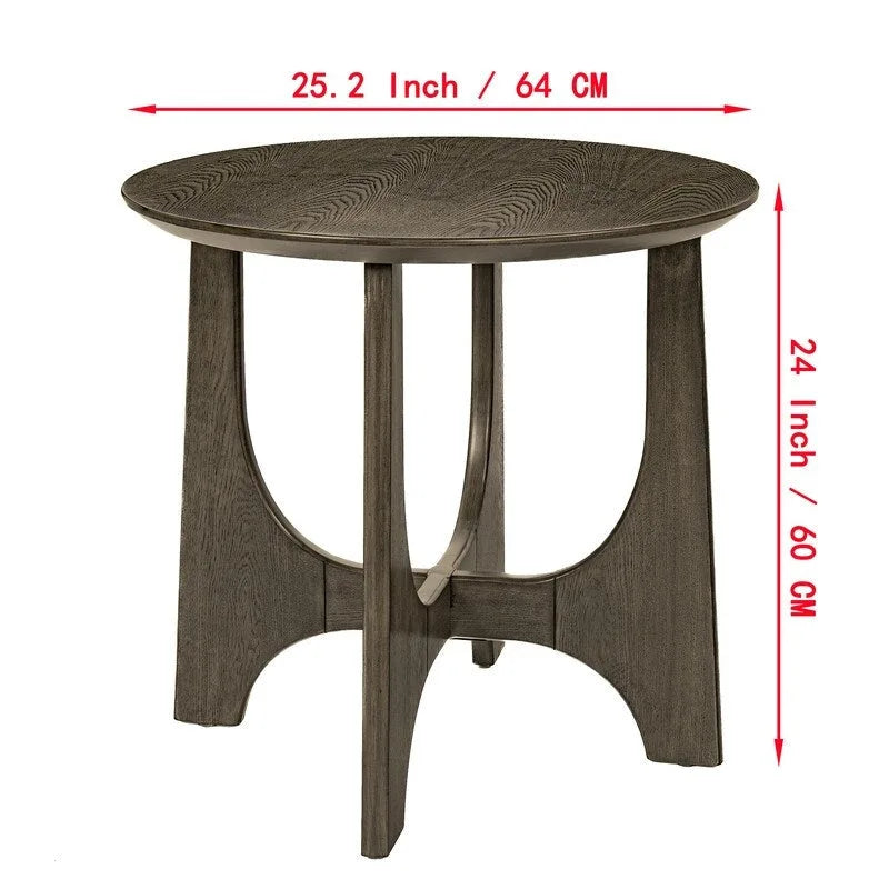 Tavolino da caffè rotondo Grondin in stile minimalista moderno, comodino per soggiorno, sala di ricevimento, soggiorno