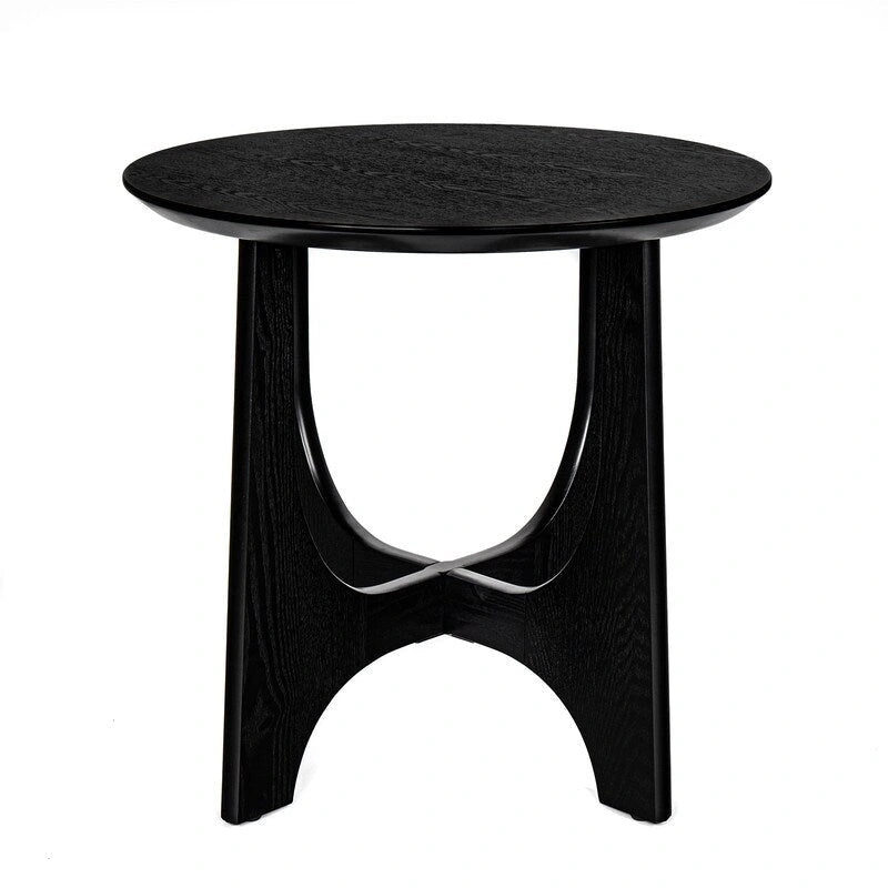 Tavolino da caffè rotondo Grondin in stile minimalista moderno, comodino per soggiorno, sala di ricevimento, soggiorno
