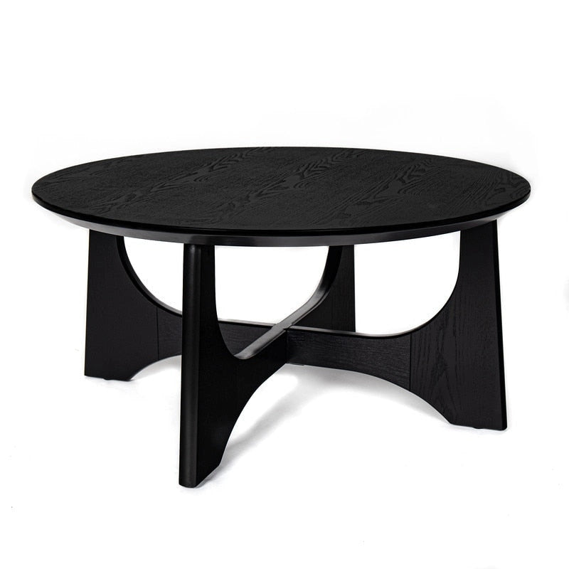 Tavolino da caffè rotondo Grondin in stile minimalista moderno, comodino per soggiorno, sala di ricevimento, soggiorno