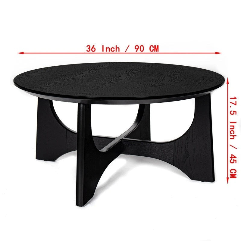 Tavolino da caffè rotondo Grondin in stile minimalista moderno, comodino per soggiorno, sala di ricevimento, soggiorno
