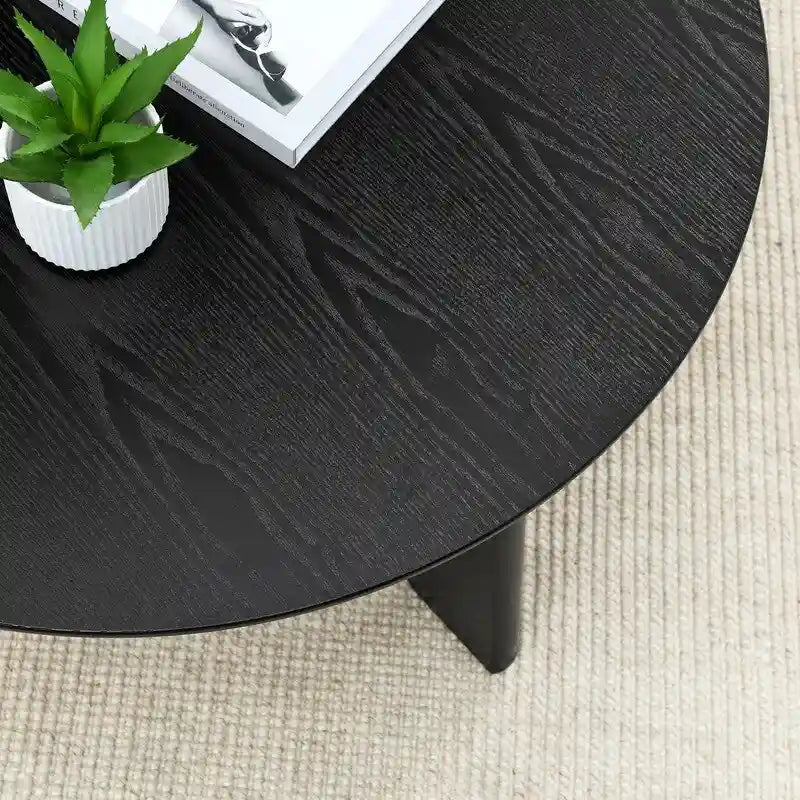 Tavolino da caffè rotondo Grondin in stile minimalista moderno, comodino per soggiorno, sala di ricevimento, soggiorno