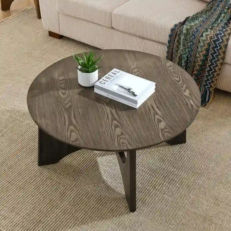 Tavolino da caffè rotondo Grondin in stile minimalista moderno, comodino per soggiorno, sala di ricevimento, soggiorno