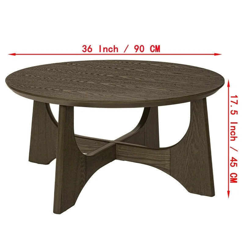 Tavolino da caffè rotondo Grondin in stile minimalista moderno, comodino per soggiorno, sala di ricevimento, soggiorno