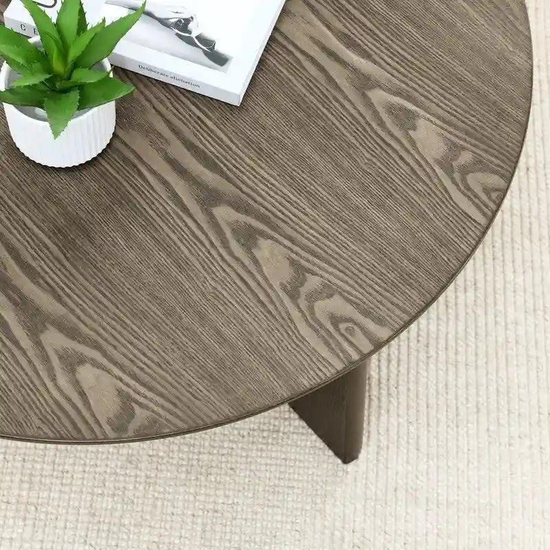 Tavolino da caffè rotondo Grondin in stile minimalista moderno, comodino per soggiorno, sala di ricevimento, soggiorno