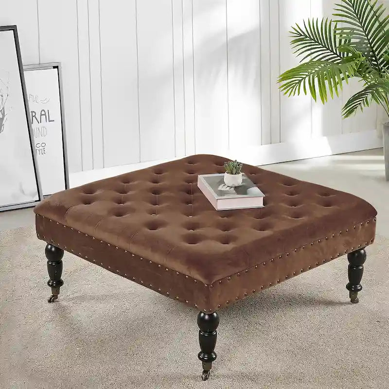 Home Soft Things Tavolino da caffè imbottito super morbido - 33 x 33 x 18