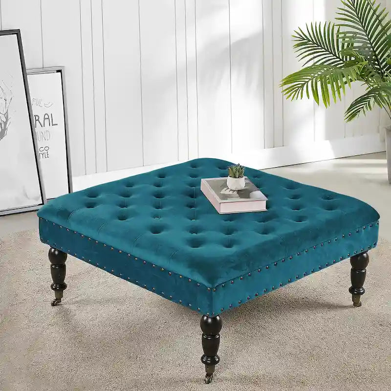 Home Soft Things Tavolino da caffè imbottito super morbido - 33 x 33 x 18