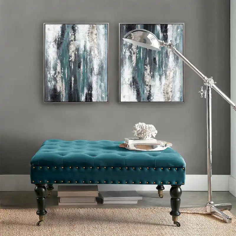 Home Soft Things Tavolino da caffè imbottito super morbido - 33 x 33 x 18