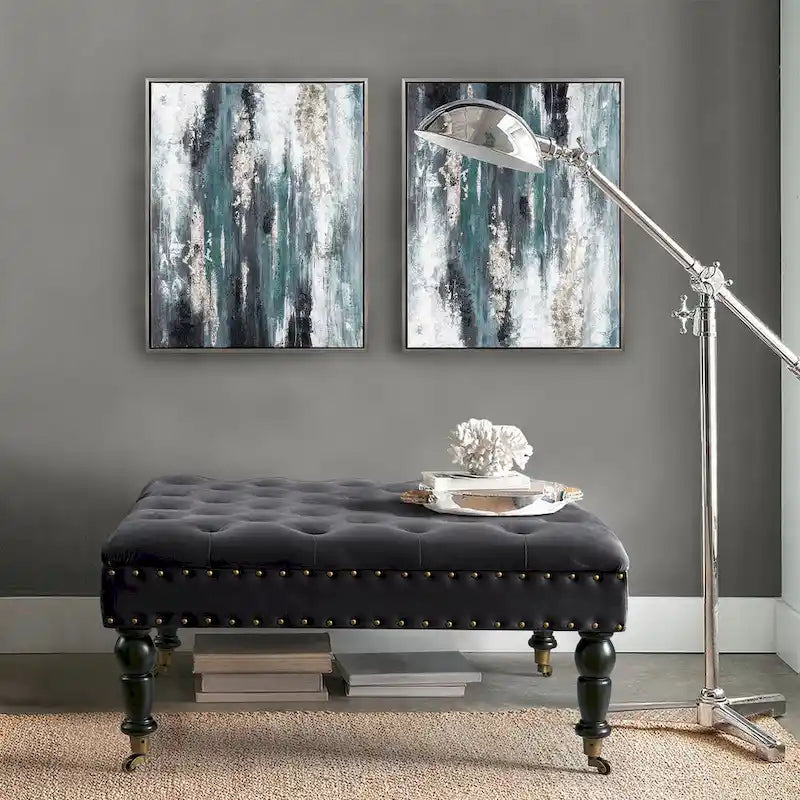 Home Soft Things Tavolino da caffè imbottito super morbido - 33 x 33 x 18