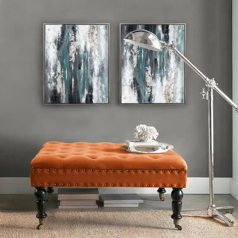 Home Soft Things Tavolino da caffè imbottito super morbido - 33 x 33 x 18