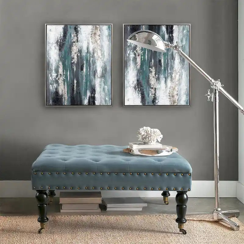 Home Soft Things Tavolino da caffè imbottito super morbido - 33 x 33 x 18