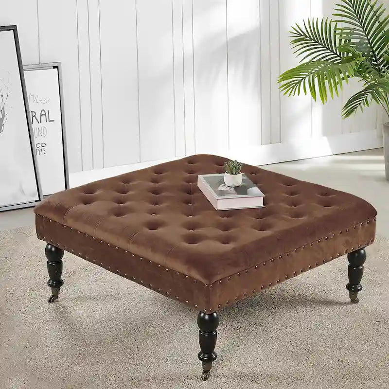 Home Soft Things Tavolino da caffè imbottito super morbido - 33 x 33 x 18