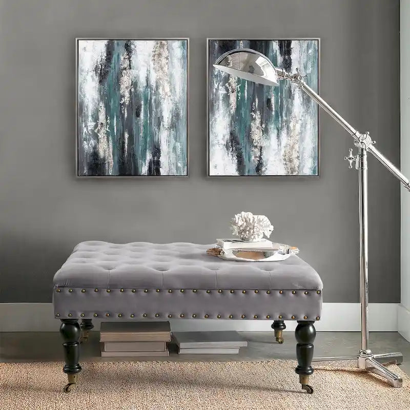 Home Soft Things Tavolino da caffè imbottito super morbido - 33 x 33 x 18