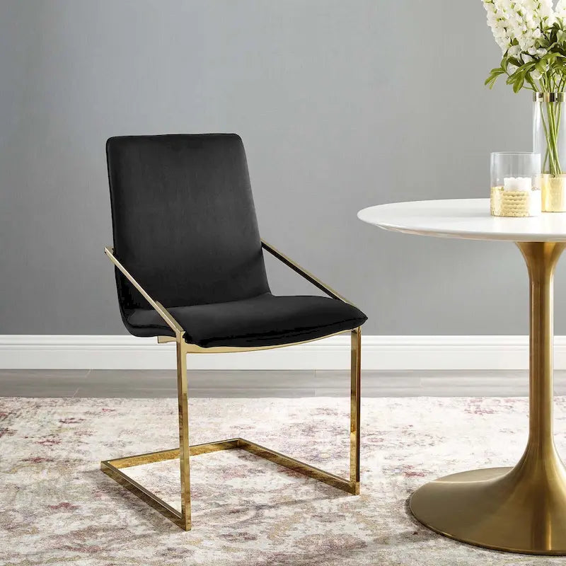 Poltrona da pranzo in velluto Silver Orchid Wlach